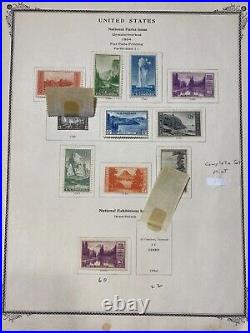 1934 USA National Parks Issue Unwater marked flat plate printing perforated 11