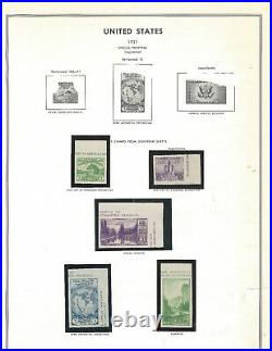 1935 Us Special Printing Imperf Mint Mng Stamps On Page Great Gift Idea For Dad