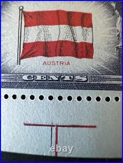 1943 US Scott 919b Reverse Printing, Short i, Austria MNH VF/XF, APS Certified
