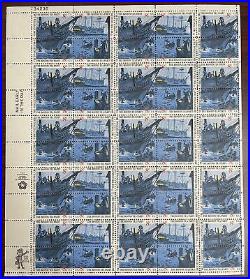 1973 Boston Tea Party Stamp Mint Sheet Scott 1480-3 OFFSET PRINTING ERROR #48410