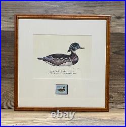 1974 MASSACHUSETTS State Duck Stamp Print FIRST OF STATE