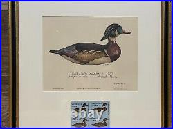 1974 MASSACHUSETTS State Duck Stamp Print FIRST OF STATE