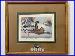 1974 Maryland First of State Duck Stamp and Print Signed by John Taylor #380/500