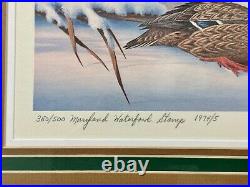 1974 Maryland First of State Duck Stamp and Print Signed by John Taylor #380/500