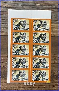 1979 CALIFORNIA State Duck Stamp LotP Mint OG NH PRINTING FLAW ERROR