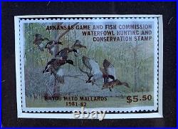 1981 1st of State ARKANSAS Duck Stamp Print MALLARDS Executive Series 129/500