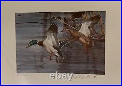 1983 NORTH CAROLINA 1st. Of STATE WATERFOWL PRINT with MINT STAMP