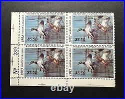 1983 NORTH CAROLINA State Duck Stamp LotP MNH Printing Flaw Error
