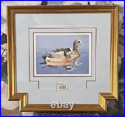 1984 Federal Duck Stamp Signed Print Framed With Signed Stamp William Morris