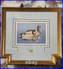 1984 Federal Duck Stamp Signed Print Framed With Signed Stamp William Morris