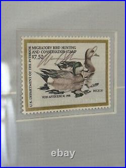 1984 Federal Duck Stamp Signed Print Framed With Signed Stamp William Morris