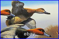 1987 1988 Federal Waterfowl Duck Conservation Stamp Print New Mint Redhead S/N