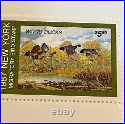 1987, New York, Lee Le Blanc, Mint Stamp, 6944/14,040, Conservation Print In Folder