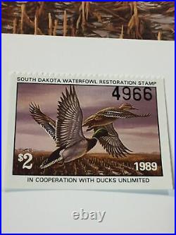1989, S. Dakota, Rosemary Millette, Waterfowl Restoration & Mint Stamp, 241/950, Mint
