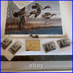 1990 LOUISIANA State Duck Print And Stamp Mint AP & ARTIST SIGNED