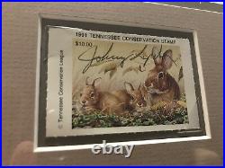 1991 Tennessee Conservation Stamp Print Framed Mint 24/500 Johnny Lynch Signed