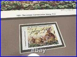 1991 Tennessee Conservation Stamp Print Framed Mint 24/500 Johnny Lynch Signed