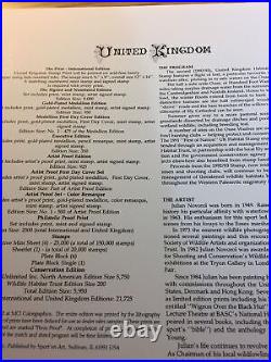 1992, United Kingdom, First Of Nation, 2177/9000Julian Novotel, No Stamp, Mint. 30Yrs