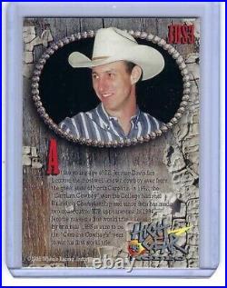 1995 High Gear Rodeo Jerome Davis On Card Autograph Carolina Cowboy JDS3