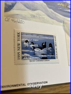 1995 New York, Fish & Wildlife, CE 46/250, Fred Szatkowski, Golden Eyes Mint Stamp