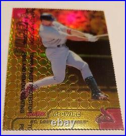 1999 Topps Finest Gems Gold Refractor Mark McGwire 100/100 Last in Print Sharp