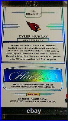 1/1 RC AUTO KYLER MURRAY NFL SHIELD 100 YEARS? SEALED RPA ROOKIE 2019 Flawless
