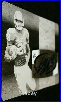 1/1 Rc Auto Black Adrian Peterson Rookie Printing Plate 2007 Sage Decadence #a5