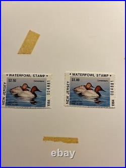 1 Of StateDuck, 1984, New Jersey, In Folder, Mint Stamps, 4881/10,011, Excellent