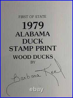 1 Of State Duck, 1979 Alabama, Barb Keel, In Folder, No Stamp. Excellent, Mint