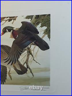 1 Of State Duck, 1982, Ohio, John Ruthven In Folder, No Stamp. Excellent, Mint