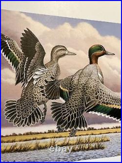 1 Of State Duck, 1987, Kansas, 1273/10015, Guy Coheleach, In Folder, No Stamp, Mint