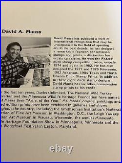 1 Of State Duck, Maine, 1984, David A. Maass, In Folder, Mint Stamp, Mint