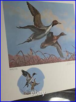 1 Of State Duck, Oklahoma, Color Remark, Pat Sawyer, In Folder, No Stamp. Mint