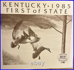 1 St State Duck Print, Kentucky, 7367/8189, Ray Harm In Folder, Mint Stamp
