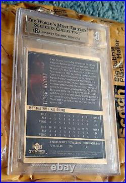 2001 Upper Deck Collectibles Masters Gold Metal Tiger Woods /25,000 Rc Bgs 9.5