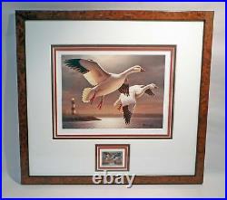 2003 # RW70 Signed Federal Duck Print & Stamp Framed Triple Matted UV Glass