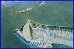 2005 Texas Saltwater Conservation Stamp Print Framed Mint New Tarpon Fish
