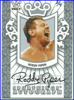 2009 Sportkings Series C Vault Roddy Piper Autograph Silver Version SN/4