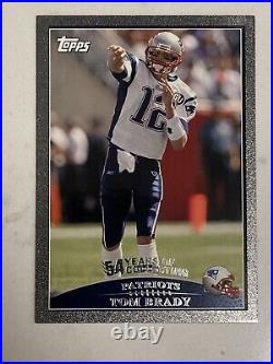 2009 Topps #115 Black Border Tom Brady #d 37/54 New England Patriots Sp Parallel
