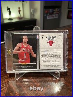 2011-12 Panini Limited Derrick Rose Prime Patch Game Used Autograph SSP 5/5? #2