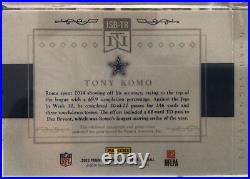 2015 Panini National Treasures Jumbo Signatures JSBTR Tony Roma Dallas Cowboys