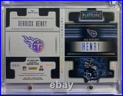2018 Playbook Printing Plate Derrick Henry Three PatchAuto 1/1 This Is A BEAUTY