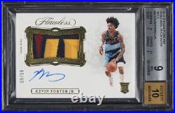 2019 Flawless KEVIN PORTER JR Rookie Patch Auto GOLD /10 BGS 9 10 Auto. 5 Away