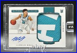 2020-21 National Treasures LaMELO BALL Rookie (RC) Patch Auto 1/1? Black Box