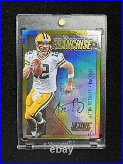 2020 PANINI Score HONORS Franchise #1/1 Gold Prizm AARON RODGERS AUTO Stamped