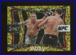 2021 PANINI SELECT UFC #135 GEORGES ST-PIERRE GOLD DISCO PRIZM 1/10 First Print