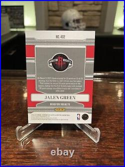 2021 Panini Chronicles Jalen Green Plates And Patches GOLD /10 RC No. 402