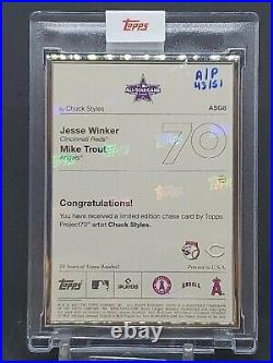 2021 Topps Project 70 All Star Mike Trout Jesse Winker Chuck Styles AP 43/51
