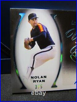 2022 Leaf Itg Nolan Ryan Emerald 3/5 Autograph Gu Jersey Gem Mint Astros A1558