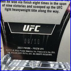 2022 Panini Prizm UFC Fireworks Gold #20 Jon Jones 08/10 /10 OBO GOAT